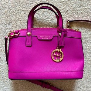 Henri Bendel Pink Leather Satchel/Crossbody